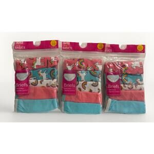 Girls Briefs Underwear 15 Pair Bundle Size 10 Cotton Tagless Comfort Multicolor
